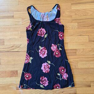 Princess Polly Black Floral Mini Dress – Size 4